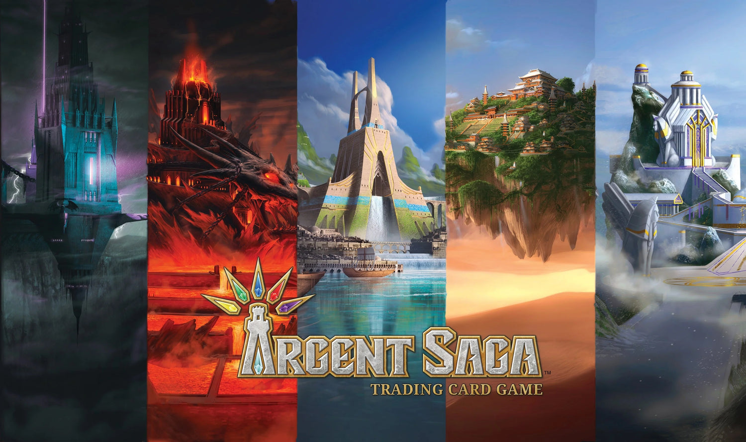Argent Saga TCG Rubber Playmat - The Towers of Power