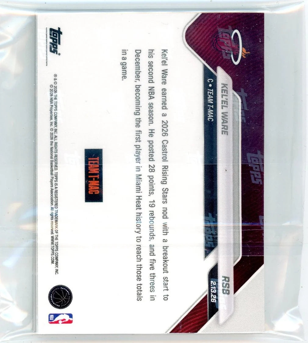 Kel'el Ware 2026 Topps NOW Rising Stars RC #RS8