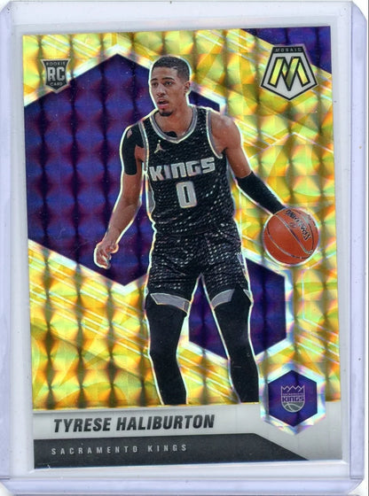 Tyrese Haliburton 2020-21 Panini Mosaic Reactive Yellow RC