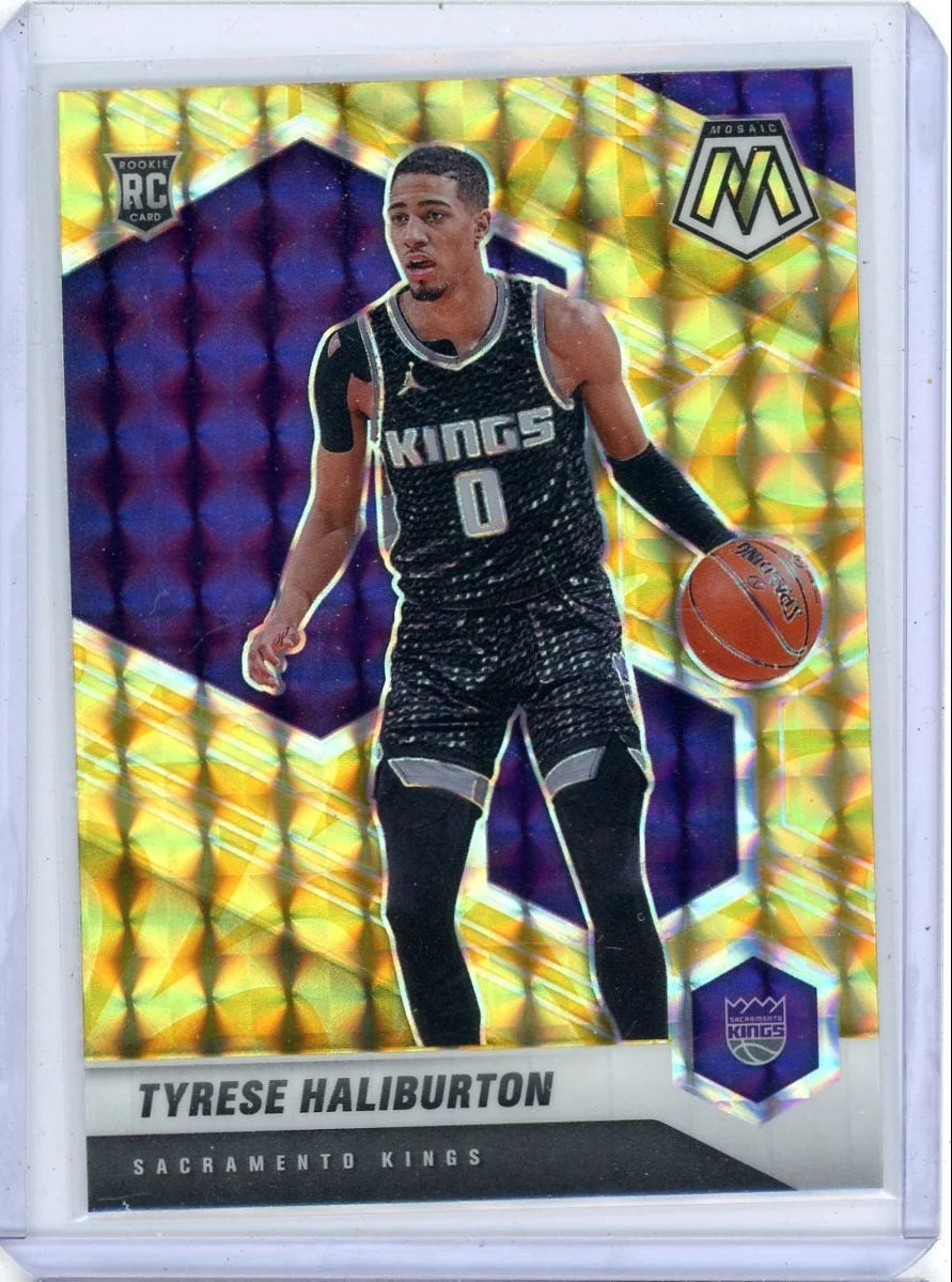 Tyrese Haliburton 2020-21 Panini Mosaic Reactive Yellow RC