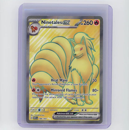 Ninetales EX 2023 Pokémon Rare Holo #186/165