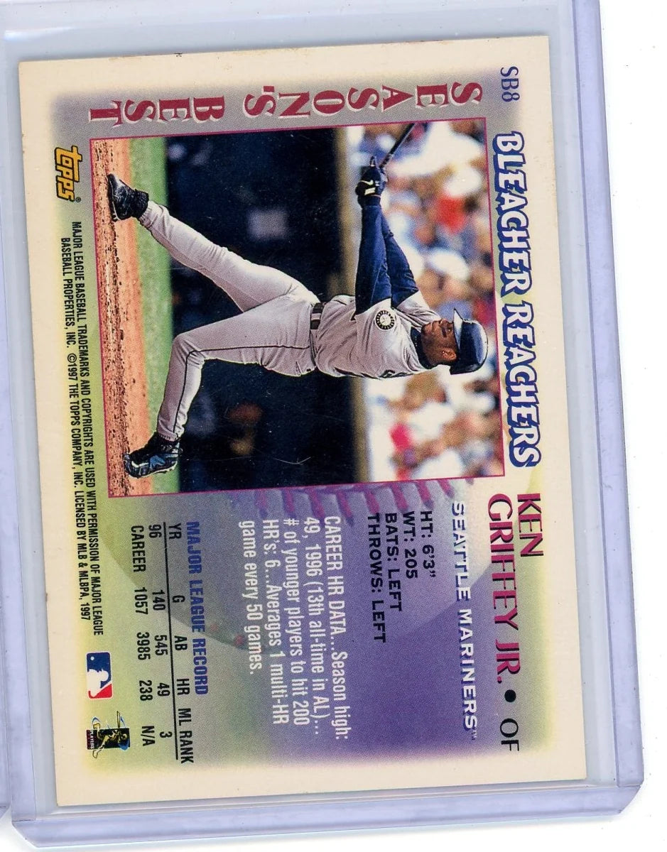 Ken Griffey Jr Topps 1997 Bleacher Reachers #SB8