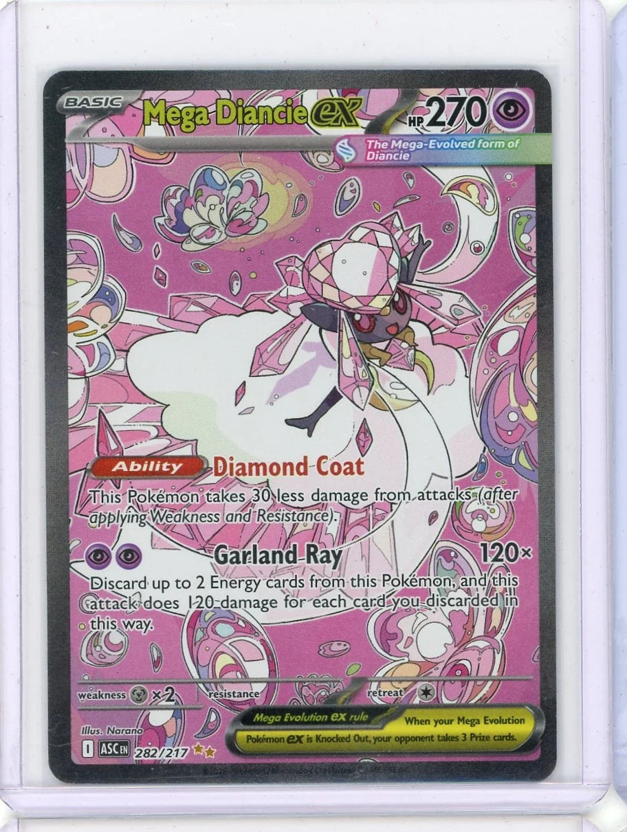 Mega Diancie ex 2026 Pokemon Ascended Heroes Special Illustration rare #282/217