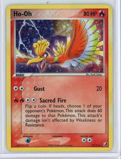 Ho-Oh Pokémon Deck Exclusives Cosmos Holo #27/115