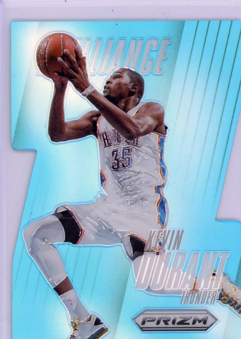 Kevin Durant 2013-14 Panini Prizm Brilliance Light Blue Prizm Die-Cut #'d 056/199