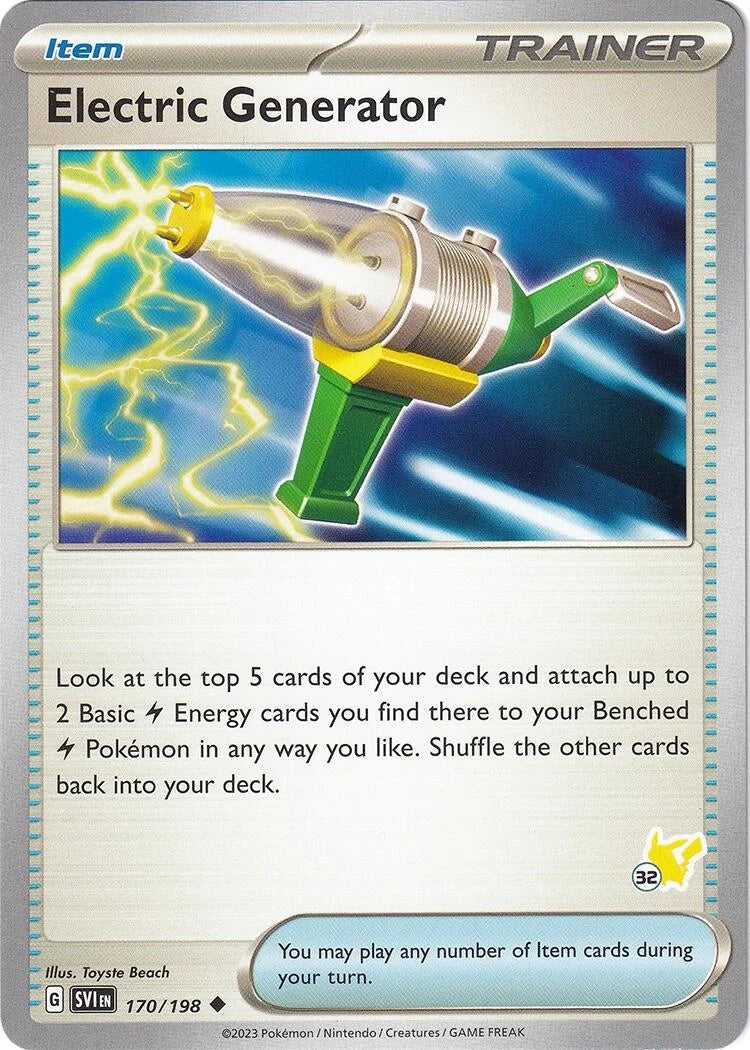 Electric Generator - Pikachu 32 (170/198) (Battle Academy 2024) (BA24)