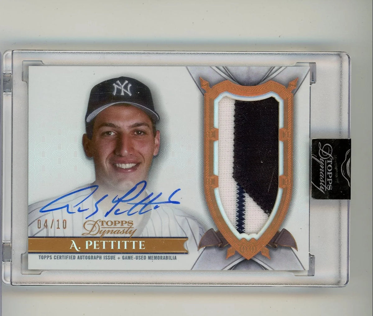 Andy Pettitte 2024 Topps Dynasty Dynastic Data autograph relic #'d 04/10