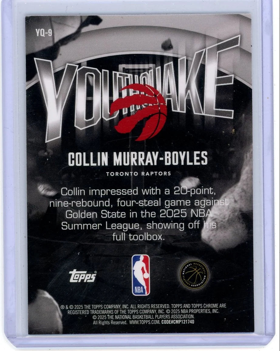 Collin Murray-Boyles 2025-26 Topps Chrome Youthquake Purple Refractor #'d 65/75
