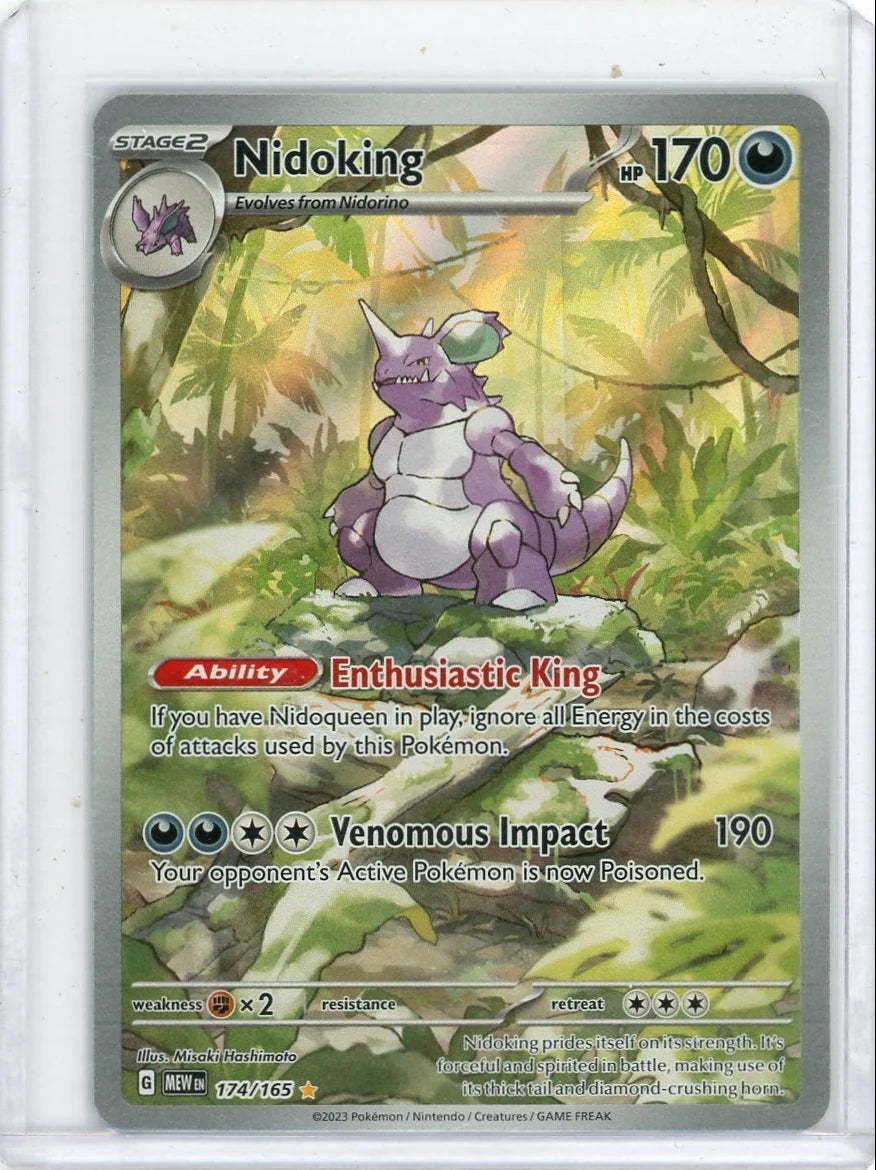 Nidoking Pokémon 151 Illustration Rare #174/165