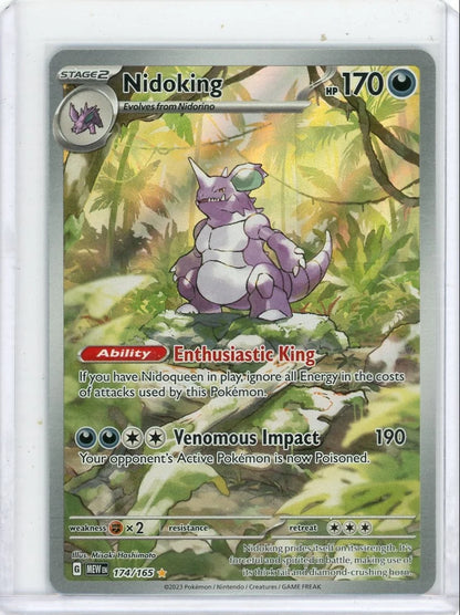 Nidoking Pokémon 151 Illustration Rare #174/165