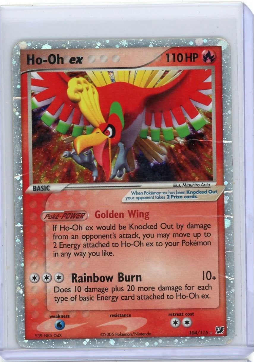Ho-Oh ex 2005 Pokemon Unseen Forces #104/115 DMG