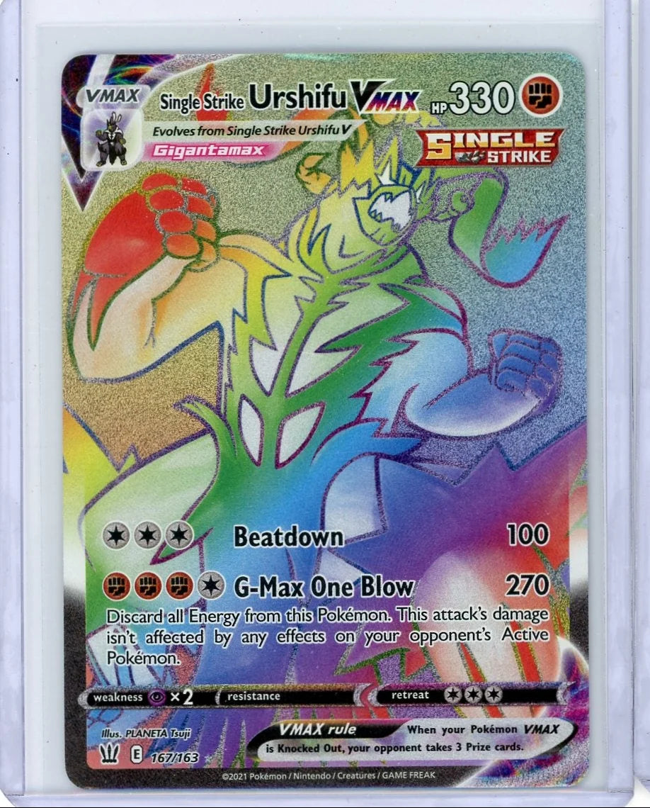 Urshifu VMAX 2021 Pokemon Battle Styles secret rare #167/163