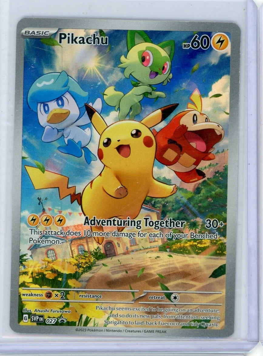 Pikachu Pokémon Scarlet & Violet Black Star Promo #027