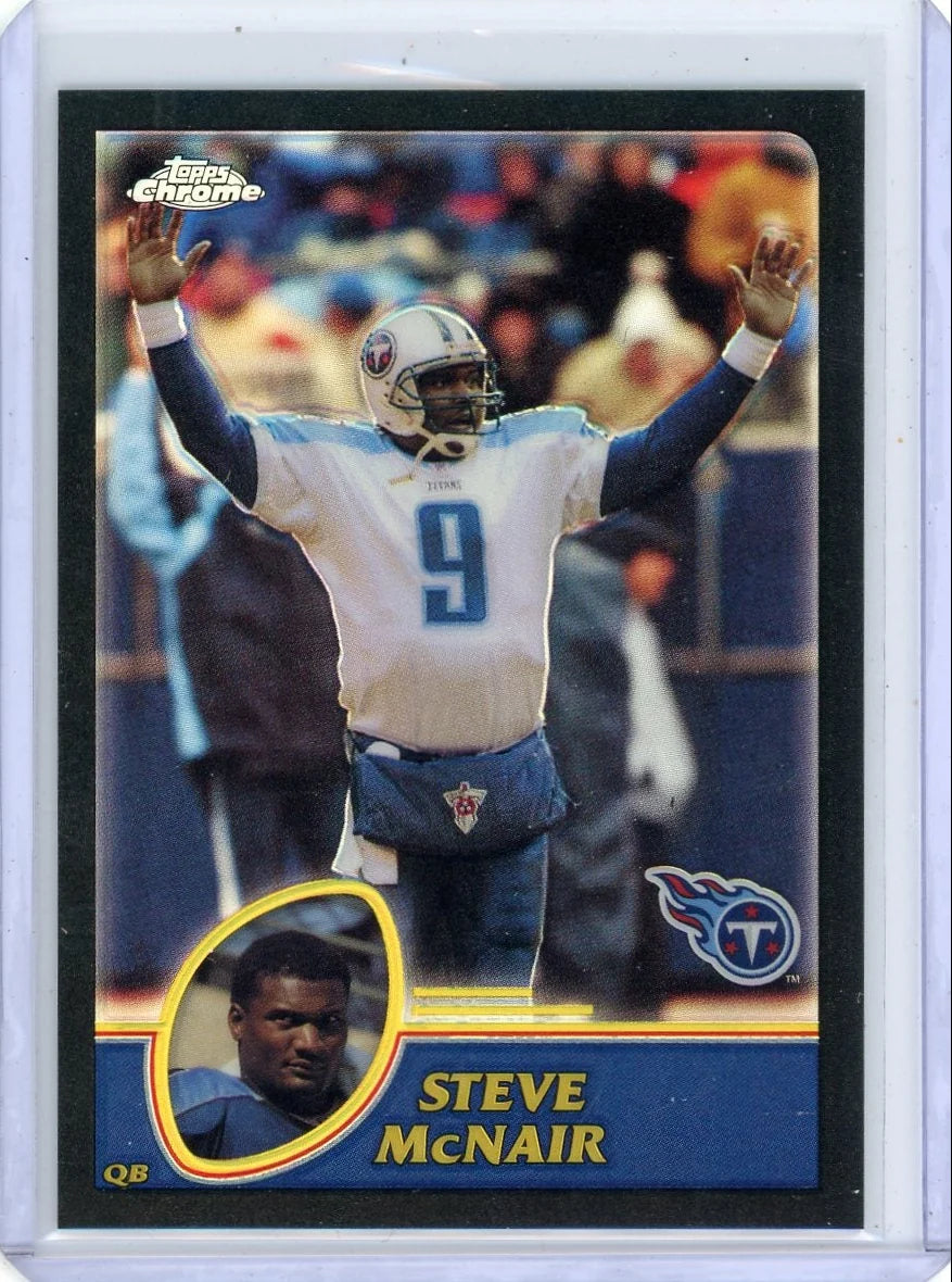 Steve McNair 2003 Topps Chrome Black Refractor #'d 247/599