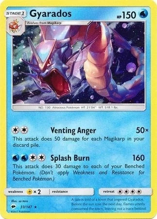 Gyarados - 33/147 (Cosmos Holo) (033/147) (Blister Exclusives) (BLE)