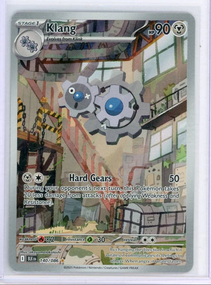 Klang Pokemon Black Bolt Illustration rare #140/086