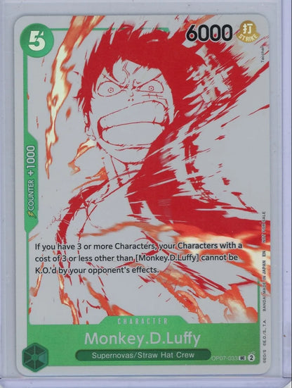 Monkey D. Luffy 2025 Treasure Campaign #OP07-033