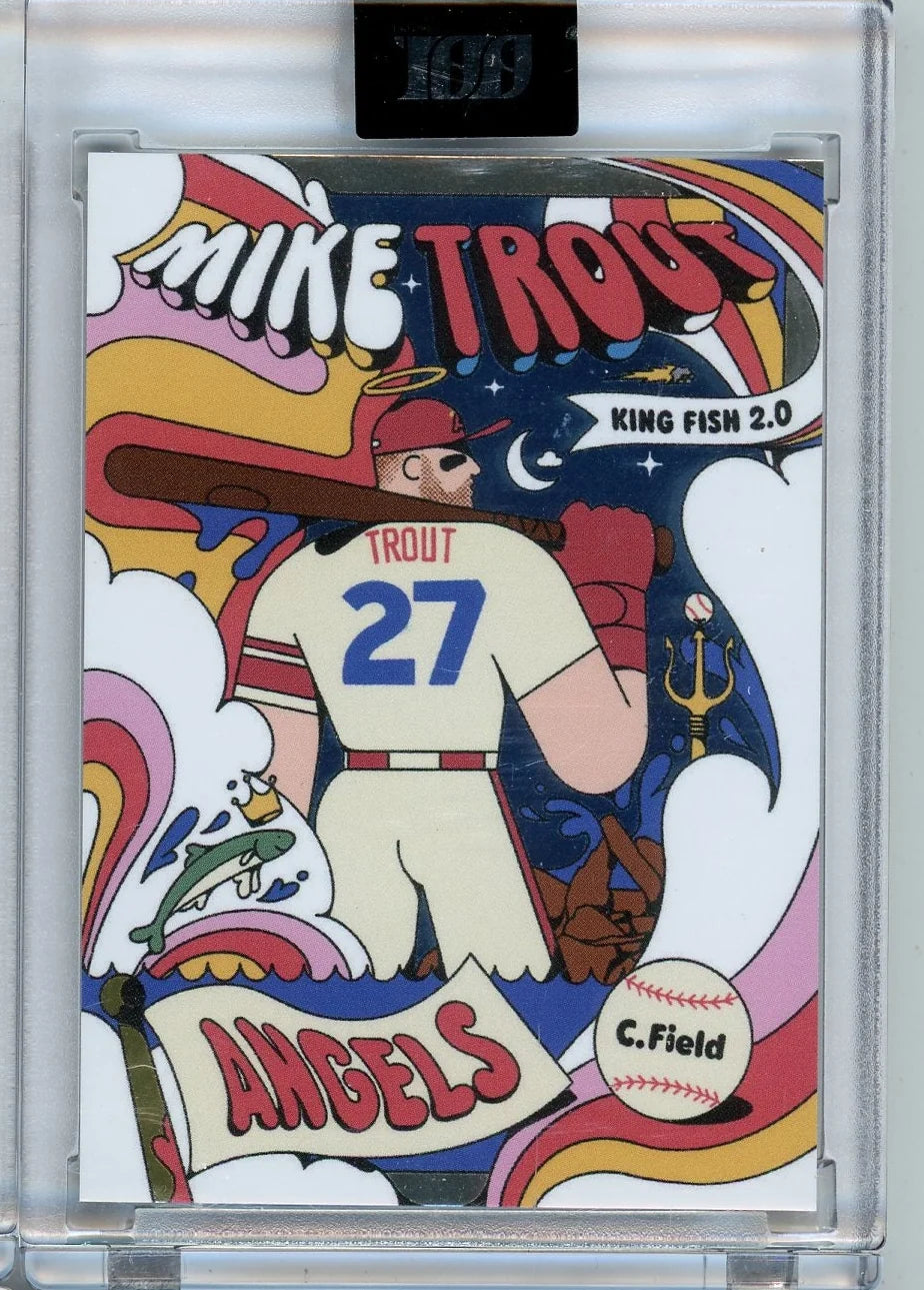 Mike Trout 2023 Topps 100 Season 4 #87 by Louis Wes /3999