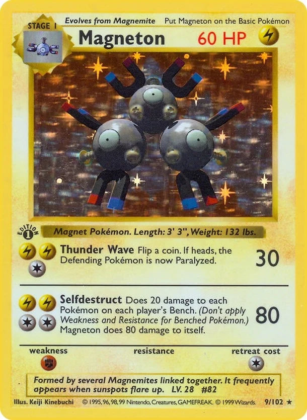 Magneton (009/102) (Base Set (Shadowless)) (BSS)