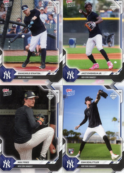 2026 MLB Topps Now New York Yankees 11-Card Team Set