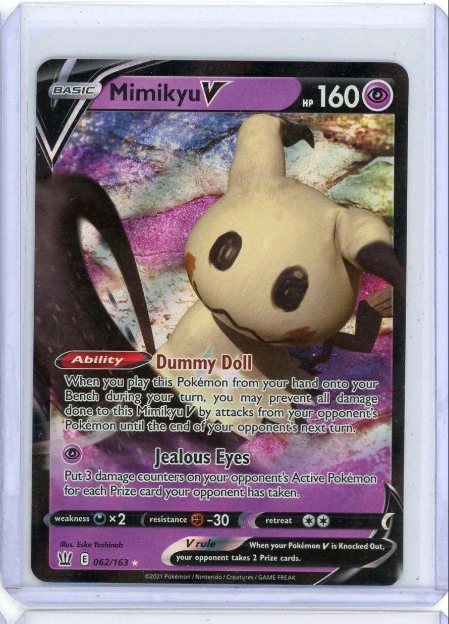 Mimikyu V Pokémon Battle Styles Ultra Rare #062/163