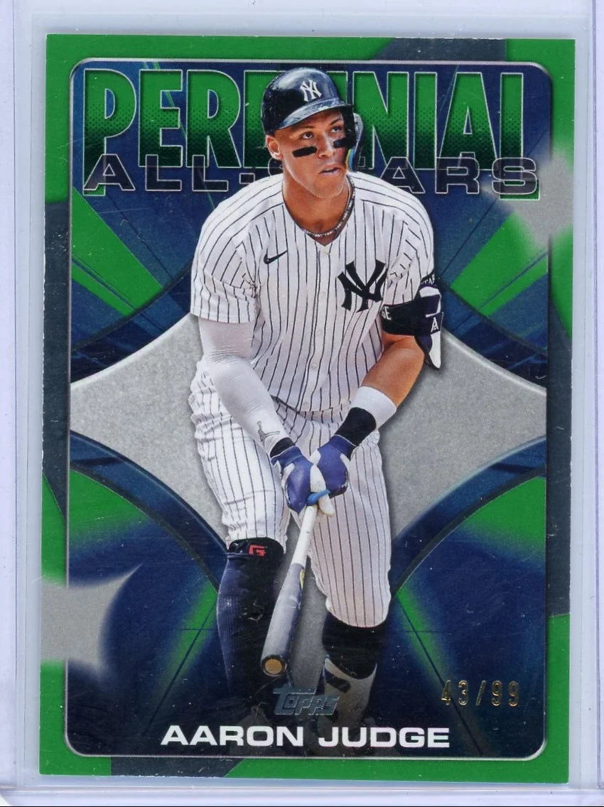 Aaron Judge 2026 Topps Series 1 Perennial All-Stars green #'d 43/99