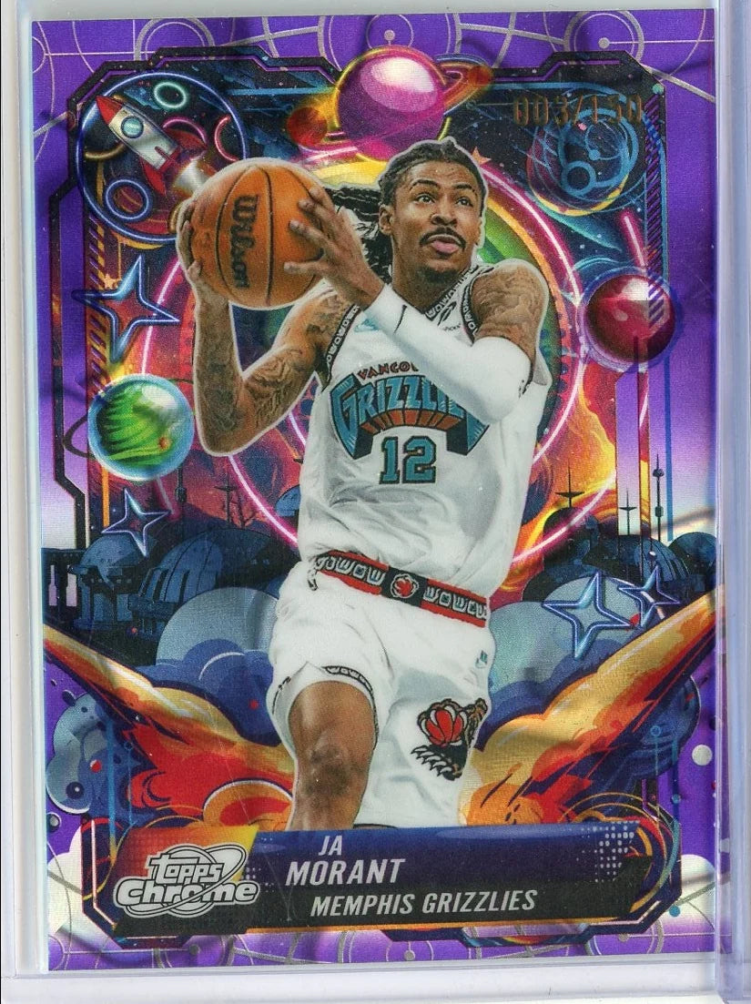 2025-2026 Ja Morant Topps Cosmic Chrome Propulsion - Purple Nebula #PRP-8 /150