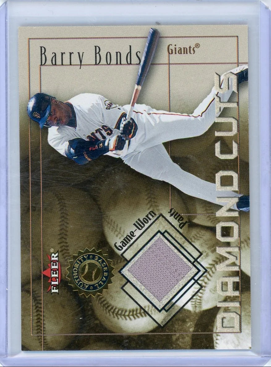 Barry Bonds 2001 Fleer Diamond Cuts Game Used Relic