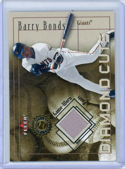 Barry Bonds 2001 Fleer Diamond Cuts Game Used Relic