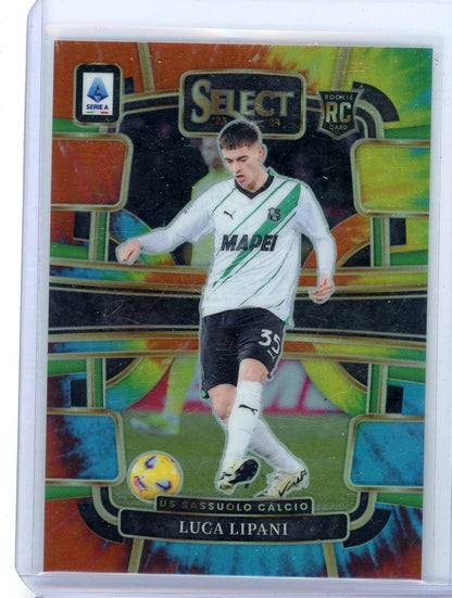 Luca Lipani 2023-24 Panini Select Serie A tie-dye prizm RC #'d 22/25