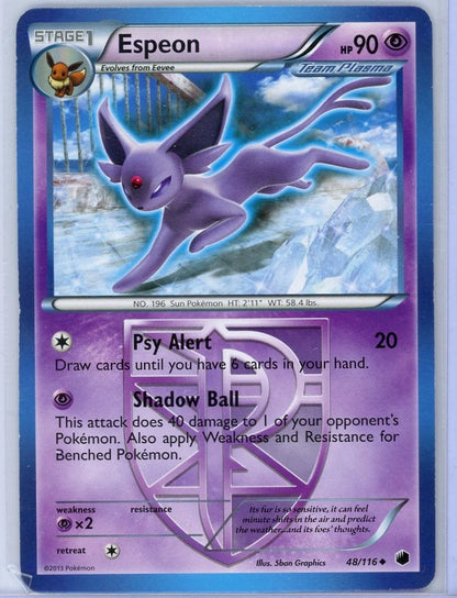 Espeon 2013 Pokémon Plasma Freeze #48/116