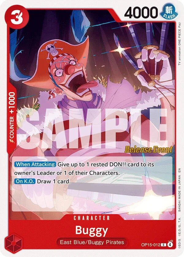 Buggy (OP15-012) (Adventure on Kami's Island Release Event Cards) (OP15 RE)