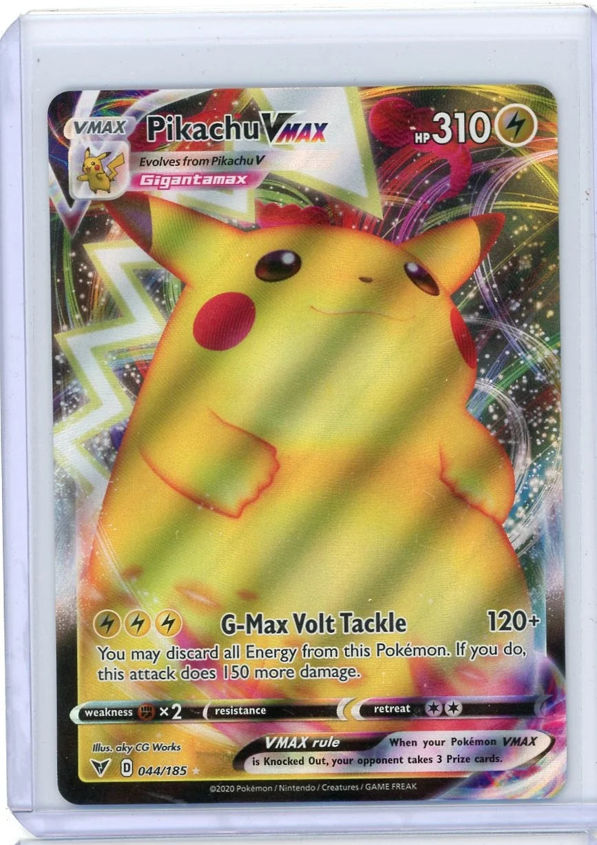 Pikachu Vmax Pokémon Vivid Voltage Ultra Rare #044/185