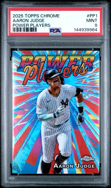 Aaron Judge 2025 Topps Chrome Power Players PSA 9