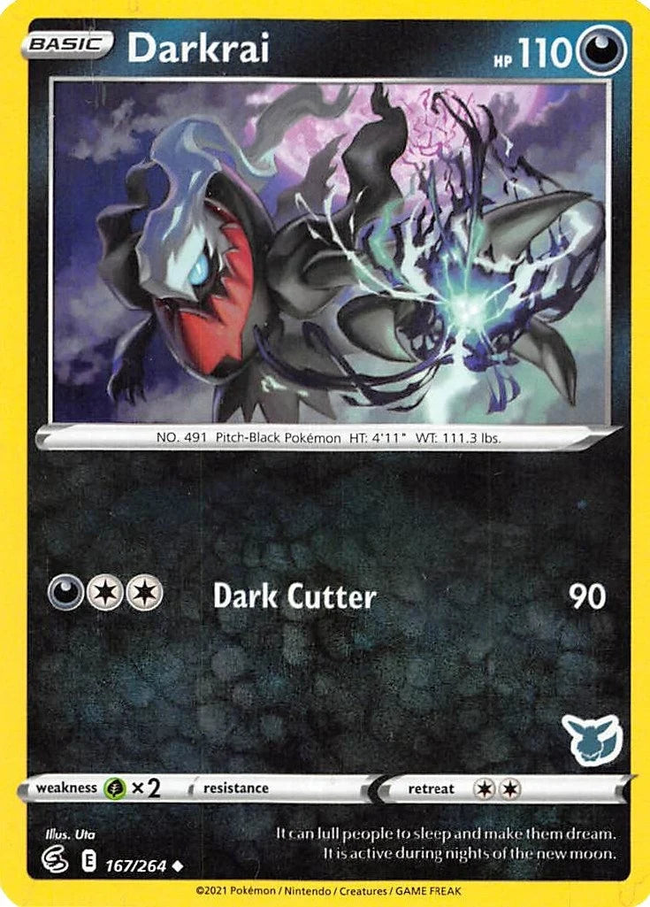 Darkrai - 167/264 (Eevee Stamped) (167/264) (Battle Academy 2022) (BA22)