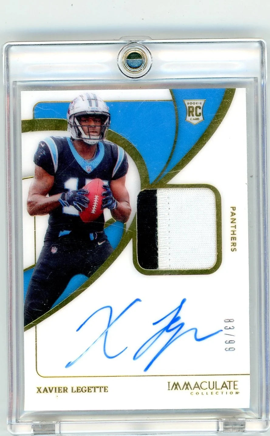 Xavier Legette 2024 Panini Immaculate RPA #'d 83/99