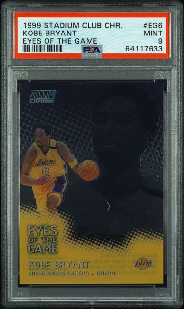 Kobe Bryant 1999 Topps Stadium Club Chrome Eyes of the Game PSA 9