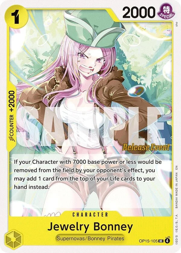 Jewelry Bonney (OP15-105) (OP15-105) (Adventure on Kami's Island Release Event Cards) (OP15 RE)