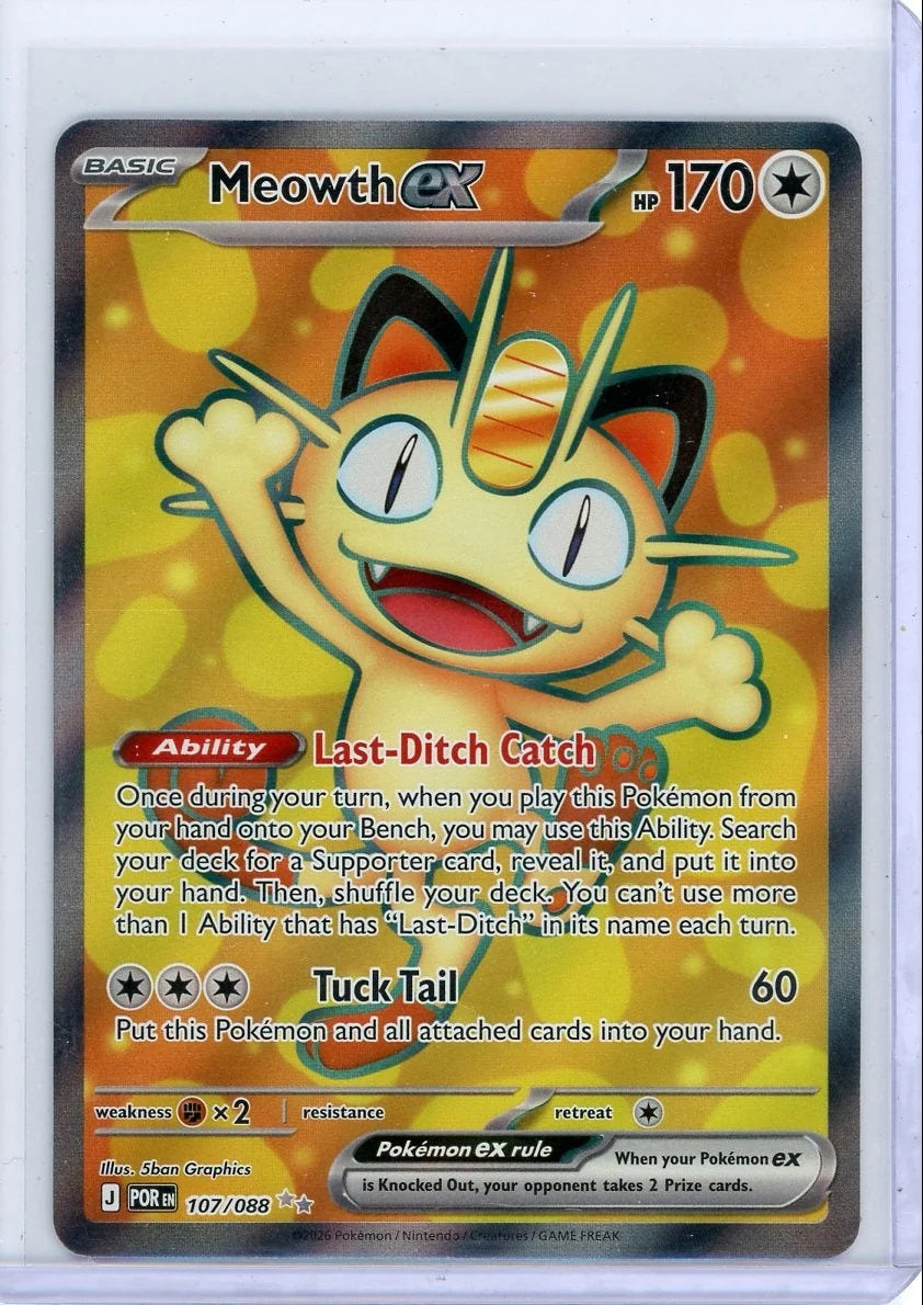 Meowth EX Pokémon Perfect Order #107/088
