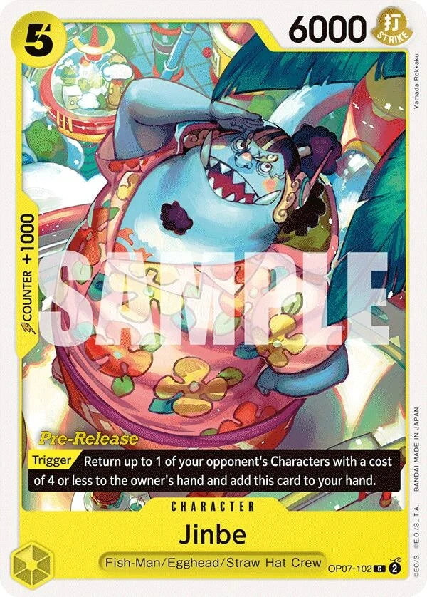 Jinbe (102) (OP07-102) (500 Years in the Future Pre-Release Cards) (OP07 PRE)