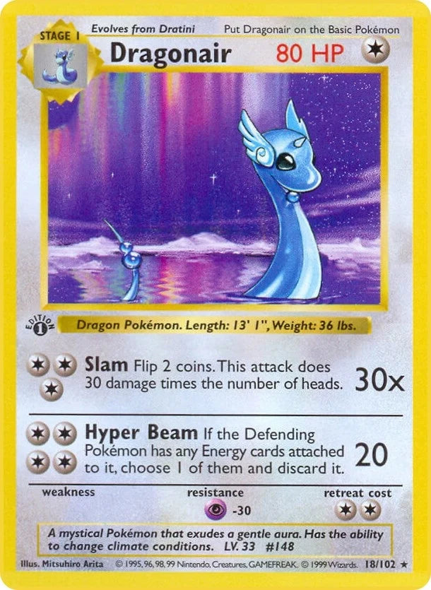 Dragonair (018/102) (Base Set (Shadowless)) (BSS)