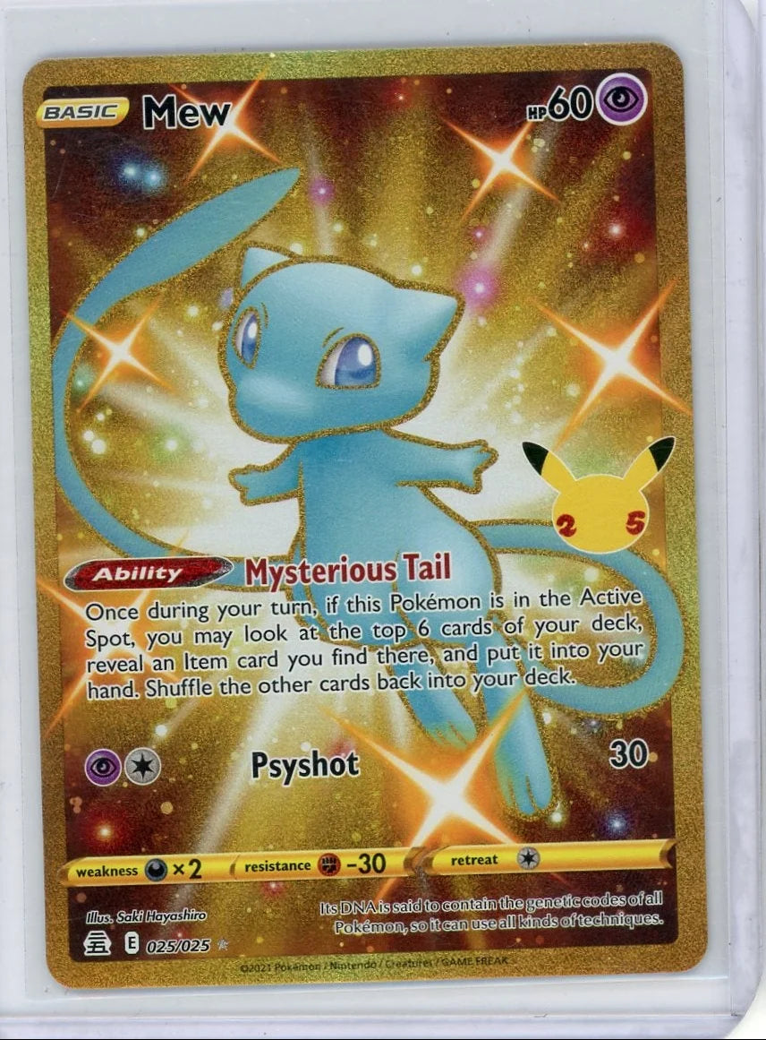 Mew Pokémon Celebrations Secret Rare #025/025
