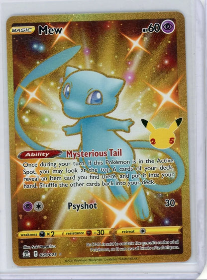 Mew Pokémon Celebrations Secret Rare #025/025