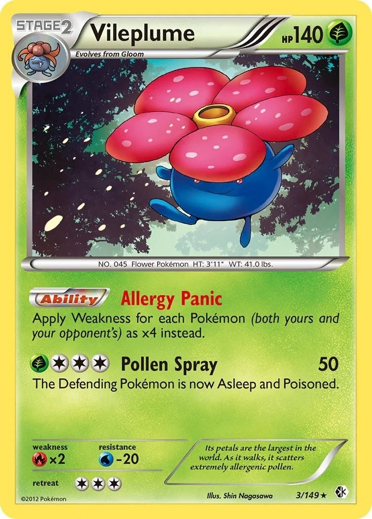 Vileplume (3/149) (Boundaries Crossed) (BCR)