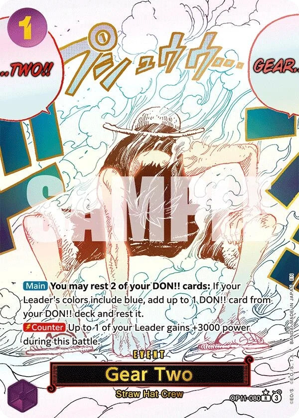 Gear Two (Alternate Art) (OP11-080) (A Fist of Divine Speed) (OP11)