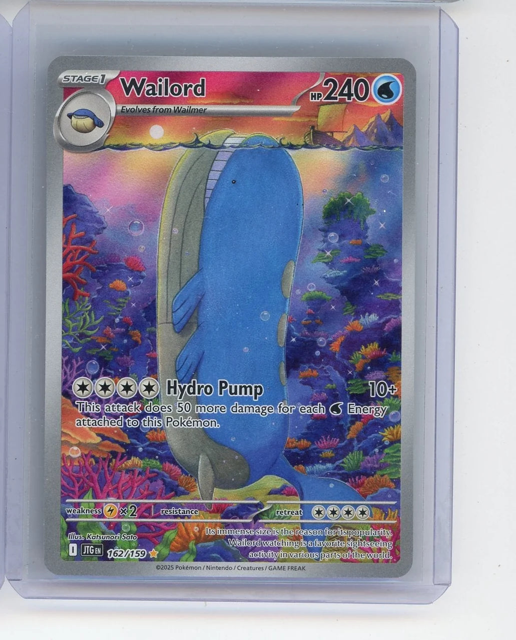 Wailord 2025 Pokemon Journey Together #162/159