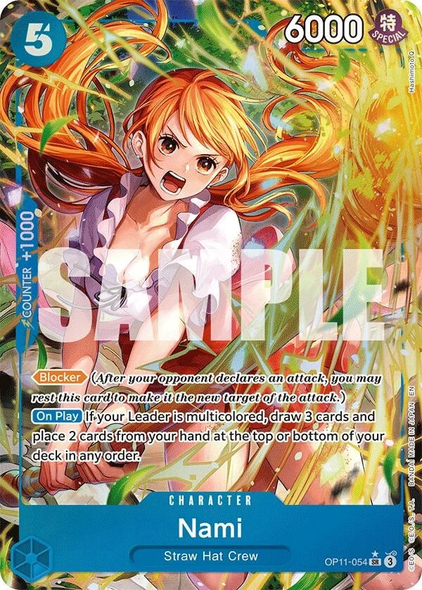 Nami (054) (Alternate Art) (OP11-054) (A Fist of Divine Speed) (OP11)