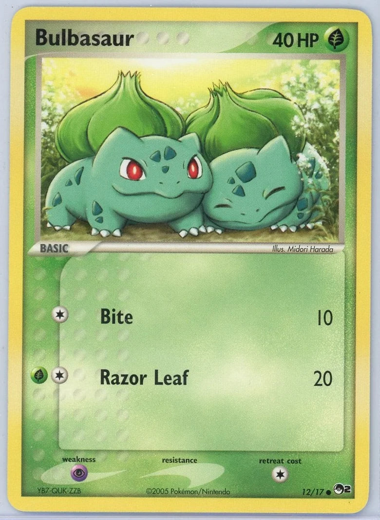 Bulbasaur 2005 Pokémon POP Series 2 #12/17