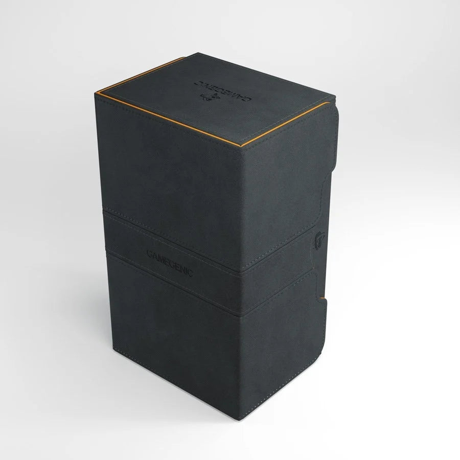 GameGenic Stronghold XL Convertible Deck Box - Black/Orange (Holds 200+)