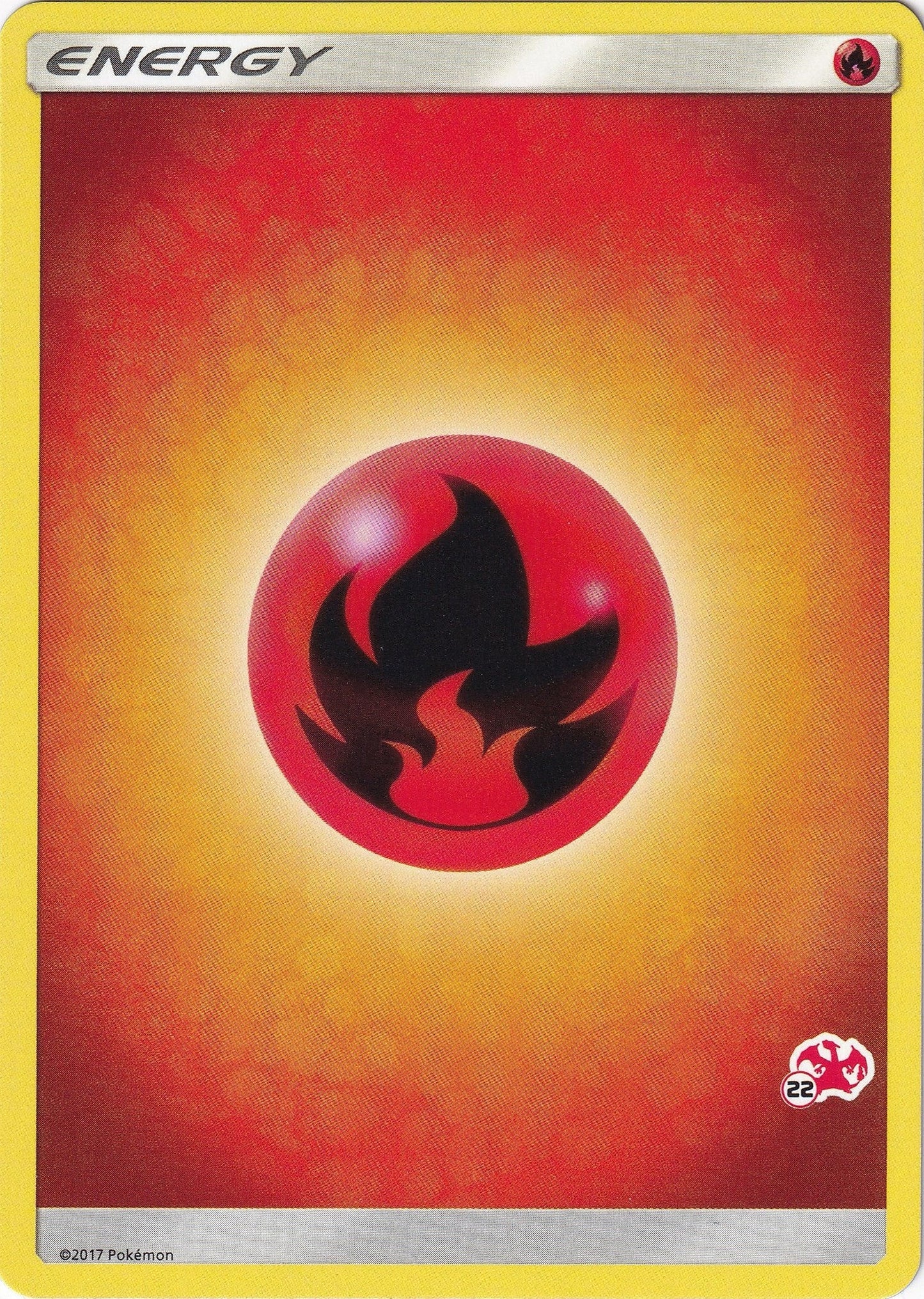 Fire Energy (#22 Charizard Stamped) (Battle Academy) (BTA)
